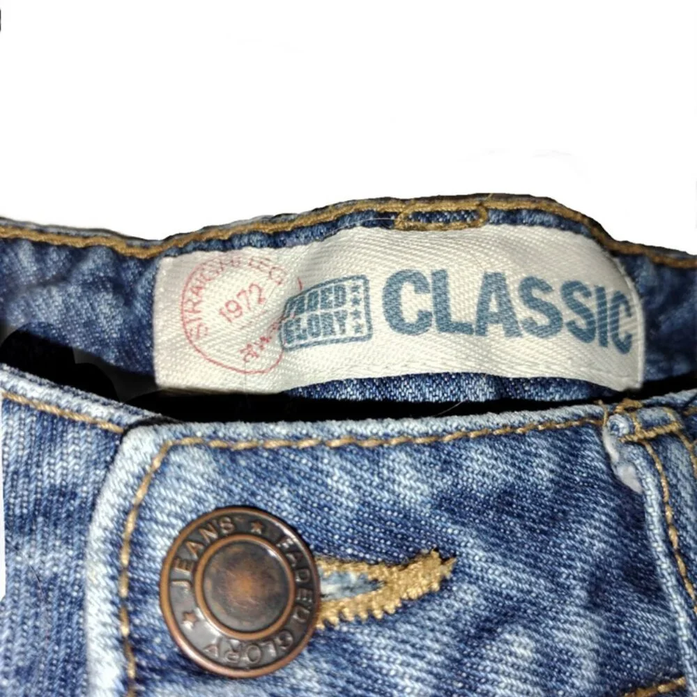 Faded Glory Classic Darkstain Jeans Size 12 petite - Picture 3 of 4